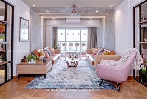 Premium Contemporary Living Room Interior Design By Dlife Home