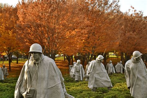 Korean War Memorial In West Potomac Park Washington Dc War