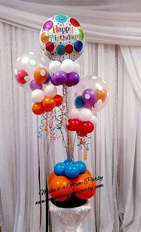 No Helium No Problem This Is An Air Filled Centerpiece Pick Your Own