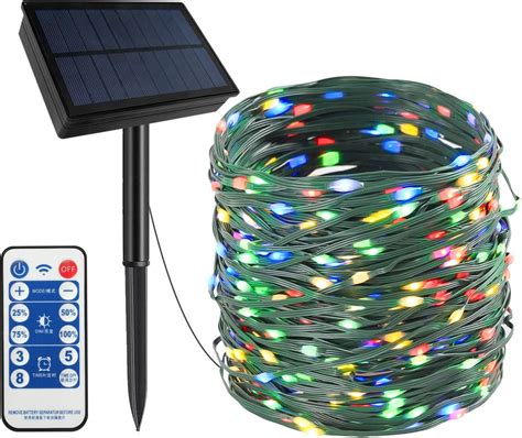 Outdoor Solar String Lights 300 Leds Solar Powered Fairy Lights With 8