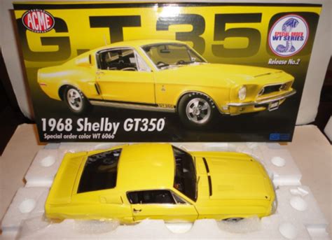Acme 118 Diecast 1968 Ford Shelby Mustang Gt 350 Special Order Wt 6066