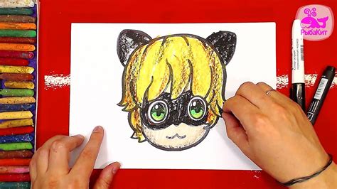 We loved drawing her more cartoonish to keep the lesson a little easier. MIRACULOUS LADYBUG Drawing / Как нарисовать Кота Нуара ...