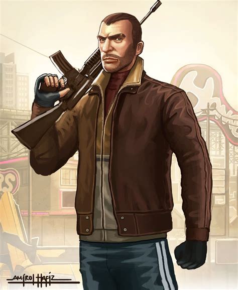 Niko Bellic By Amirulhafiz On Deviantart Grand Theft Auto Series