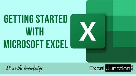 Getting Started With Microsoft Excel Excel Basics Youtube