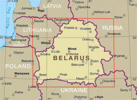 Wegenkaart Landkaart Belarus Wit Rusland Reise Know How Verlag