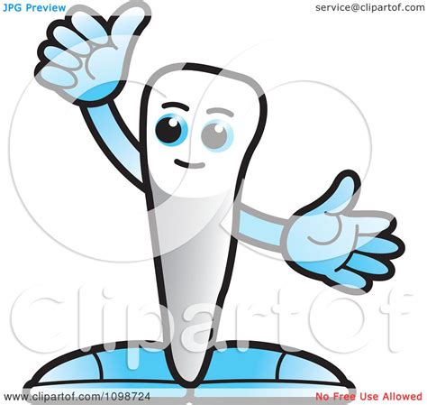 Clipart Human Canine Tooth Character Holding A Thumb Up 2 Royalty