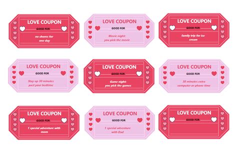 blank love coupon template