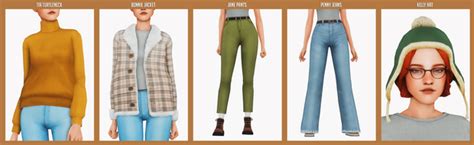 Female Autumn Cc Collection Clumsyalien On Patreon Sims 4 Cc Packs