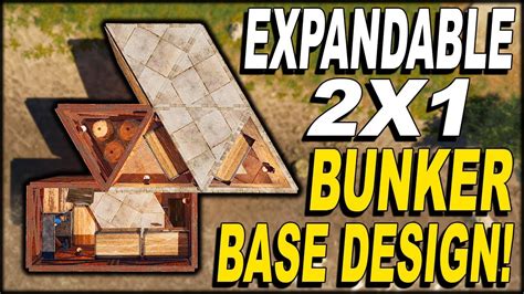 Expandable 2x1 Bunker Base Soloduo Rust Base Design 2019 Full