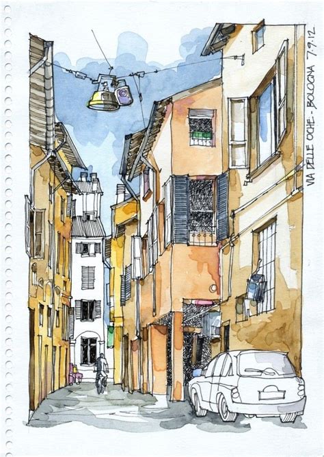 Enjoy These Cityscapes In The Form Of Urban Sketches Beautiful Locations Bored Art Urban