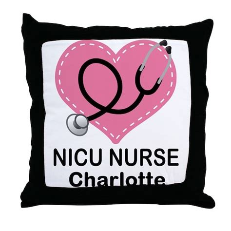 Personalized Nicu Nurse Throw Pillow By Homewiseshopper Cafepress