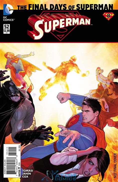 Superman 52 Final Days Of Superman 2nd Ptg N52 Atom Comics