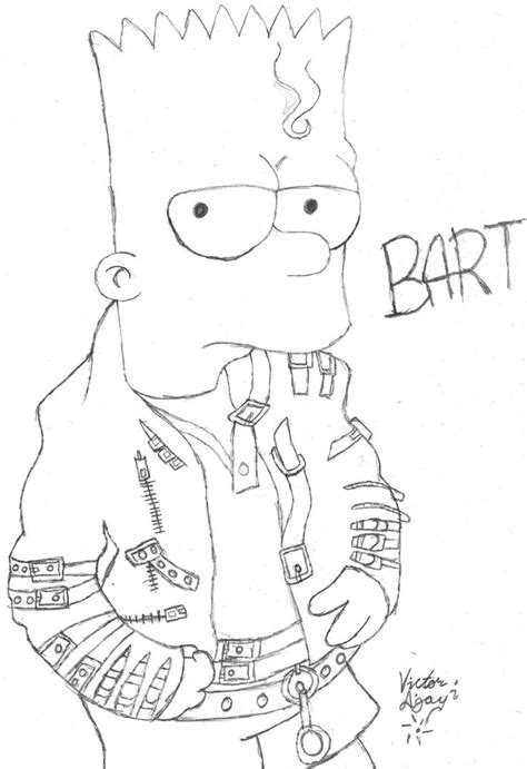 Bart Simpson Image Drawing Drawing Skill