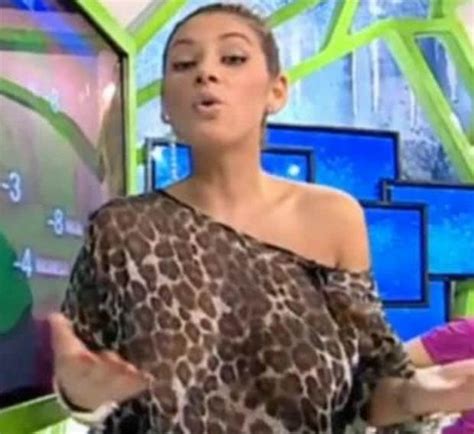 Weather Girl Exposes Boobs In Totally See Through Top On Live Tv Free Nude Porn Photos