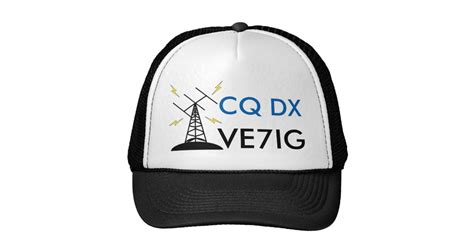 Custom Ham Radio Callsign Hat For Amateur Radio Zazzle