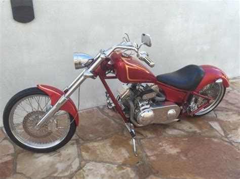 Harley davidson never had a production model with an automatic transmission. 2007 red Autoglide Ridley motorcycle, low milage, custom ...