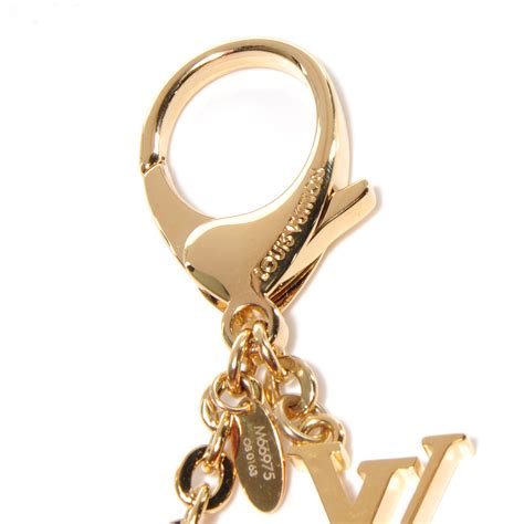 Louis Vuitton Hollow Flower Key Chain Bag Charm Fuchsia 54836
