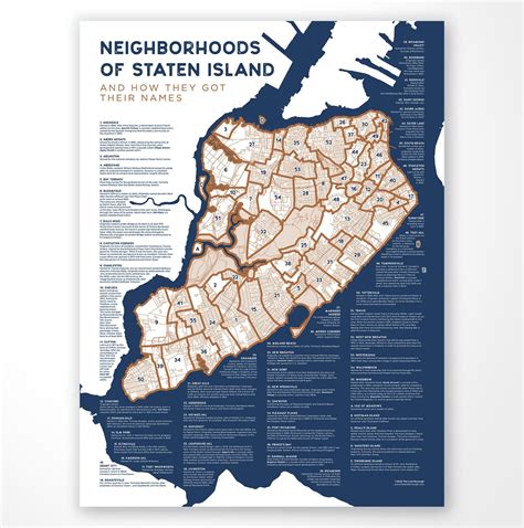 Nyc Staten Island Neighborhood Names Print — The Lost Borough