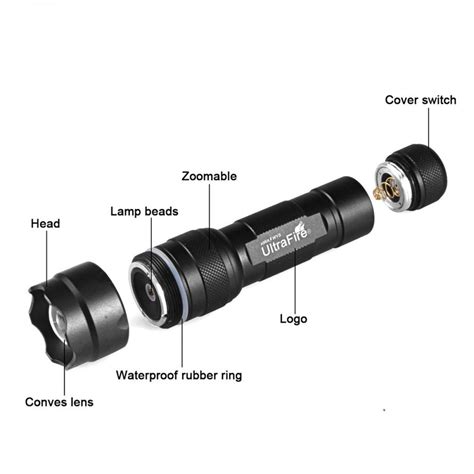 Ultrafire Focusing Infrared Night Vision Flashlight 502b 10w Led Tacti
