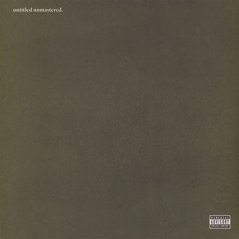 Kendrick Lamar Untitled Unmastered Vinyl Lp 2016 Eu Original