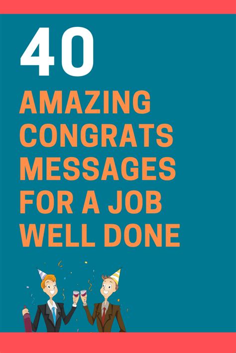 40 Best Congratulations Messages For A Job Well Done
