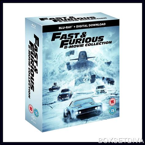 Fast And Furious 8 Film Collection 8 Movie Collection Brand New Blu