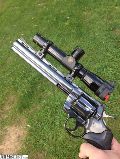 Armslist For Saletrade 8 Colt Python Hunter 357 Wleupold Scope