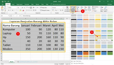 Cara Membuat Tabel Automatis Di Excel Tips Untuk Membuat Tabel Yang