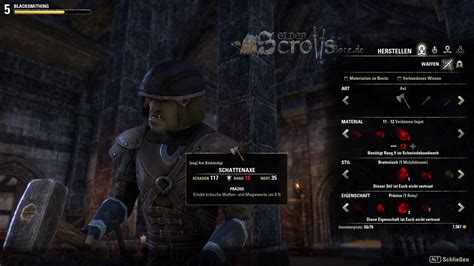 Schmieden in ESO | Elder Scrolls Online Wissensdatenbank