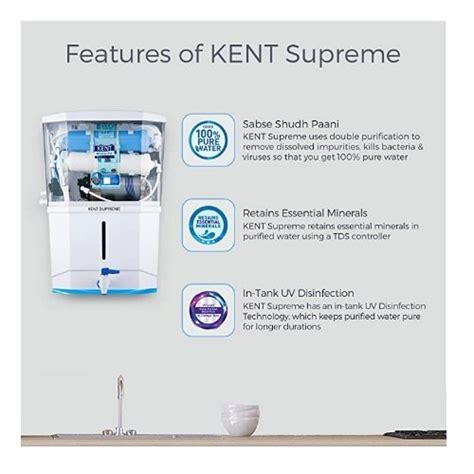 Kent Supreme Rouvuftds Control Water Purifier 8 L At Rs 17000piece