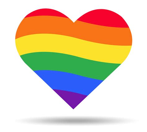 bandiera arcobaleno simbolo lgbt sul cuore 533153 arte vettoriale a vecteezy