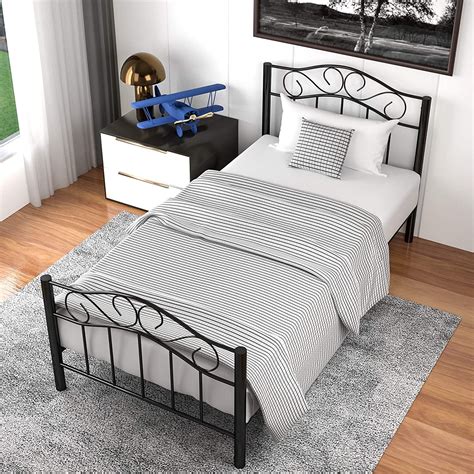 In this guide, we take a look at the your twin mattress should work with just about any type of bed frame, but it's worth. Mecor Twin XL Curved Metal Bed Frame, Princess Black ...