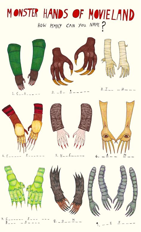 Monster Hands Monster Hands Illustration Monster