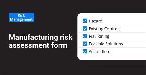 Manufacturing Risk Assessment Template And Examples Frontline