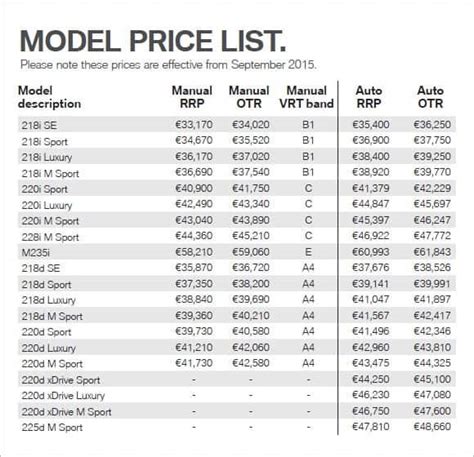 9 Pricing Templates Excel Templates