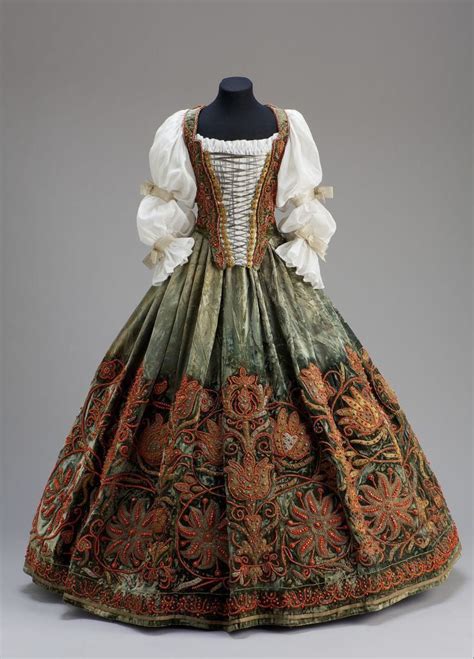 Dress Ca Mid 17th 17th Century Fashion Historical Dresses Fashion History