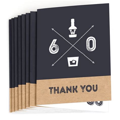 60th Birthday Thank You Cards Aged To Perfection Thank You Etsy