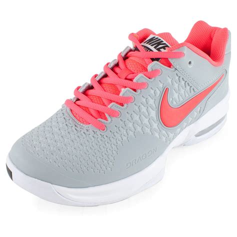 Nike Women S Air Max Cage Tennis Shoes Silver Wing And Hyper Punch