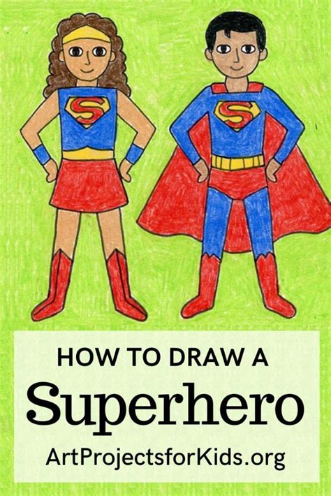 How To Draw A Superhero · Art Projects For Kids Superhero Art