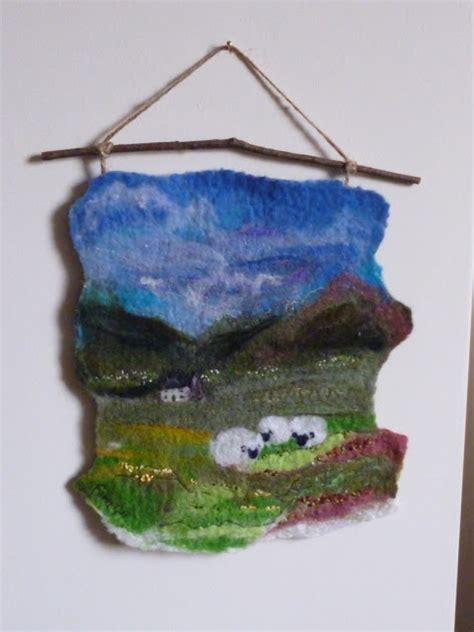 Marmaladerose Felt Art Wool Art Felt Pictures