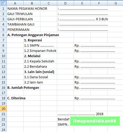 Apakah gaji guru pns di indonesia tergolong gaji tertinggi dibanding dengan gaji guru pns luar negeri? Kefir : Contoh Slip Gaji Guru SD SMP SMA Format Excel 2018 ...