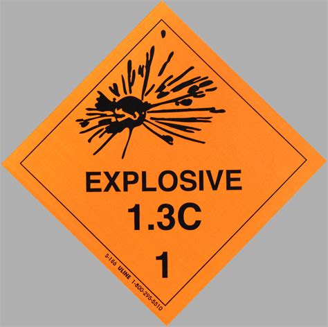 4 Explosive Decal Dot Transportation Hazard Sticker Warning Label Osha