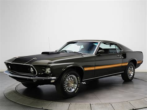 Pictures Ford Mustang Mach 1 Cobra Jet 1969 Black Cars 1600x1200