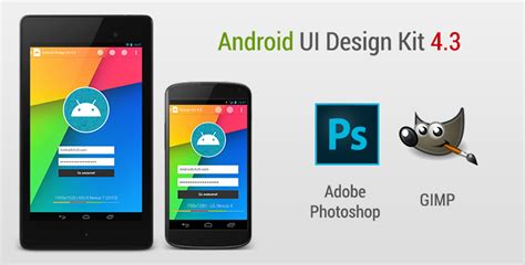 Featured #1 product of the day on product hunt. Android UI Design Kit for Photoshop and GIMP 4.3 [Free ...