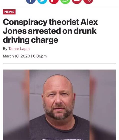 Conspiracy Theorist Alex Jones Arrested On Drunk Driving Charge By