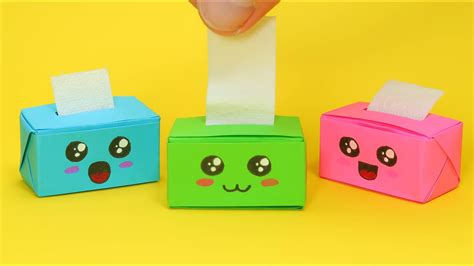 Cute Crafts you can make in 5 minutes. DIY Tissue Box. How to make an