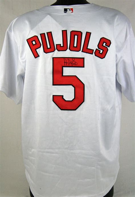 Lot Detail Albert Pujols Signed St Louis Cardinals Pro Model Jersey