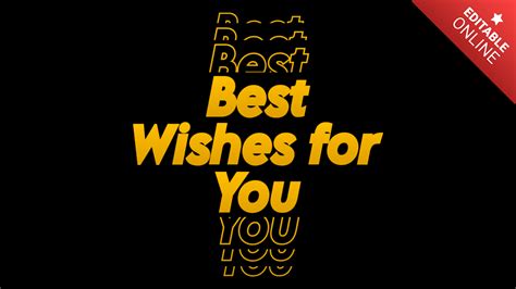 Best Wishes For You Text Effect Generator Textstudio