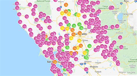 Maps Current Pgande Power Outages In Northern California Kqed Science