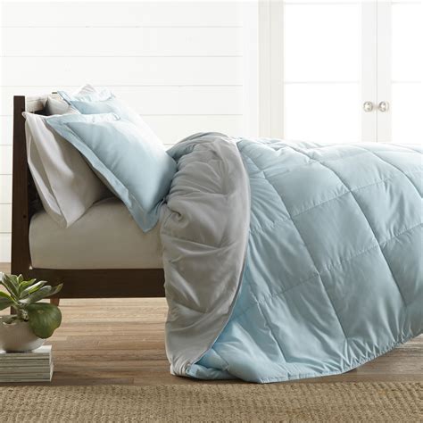 Bulk Reversible Comforter Sets Aqua Down Alternative Twin Bedding